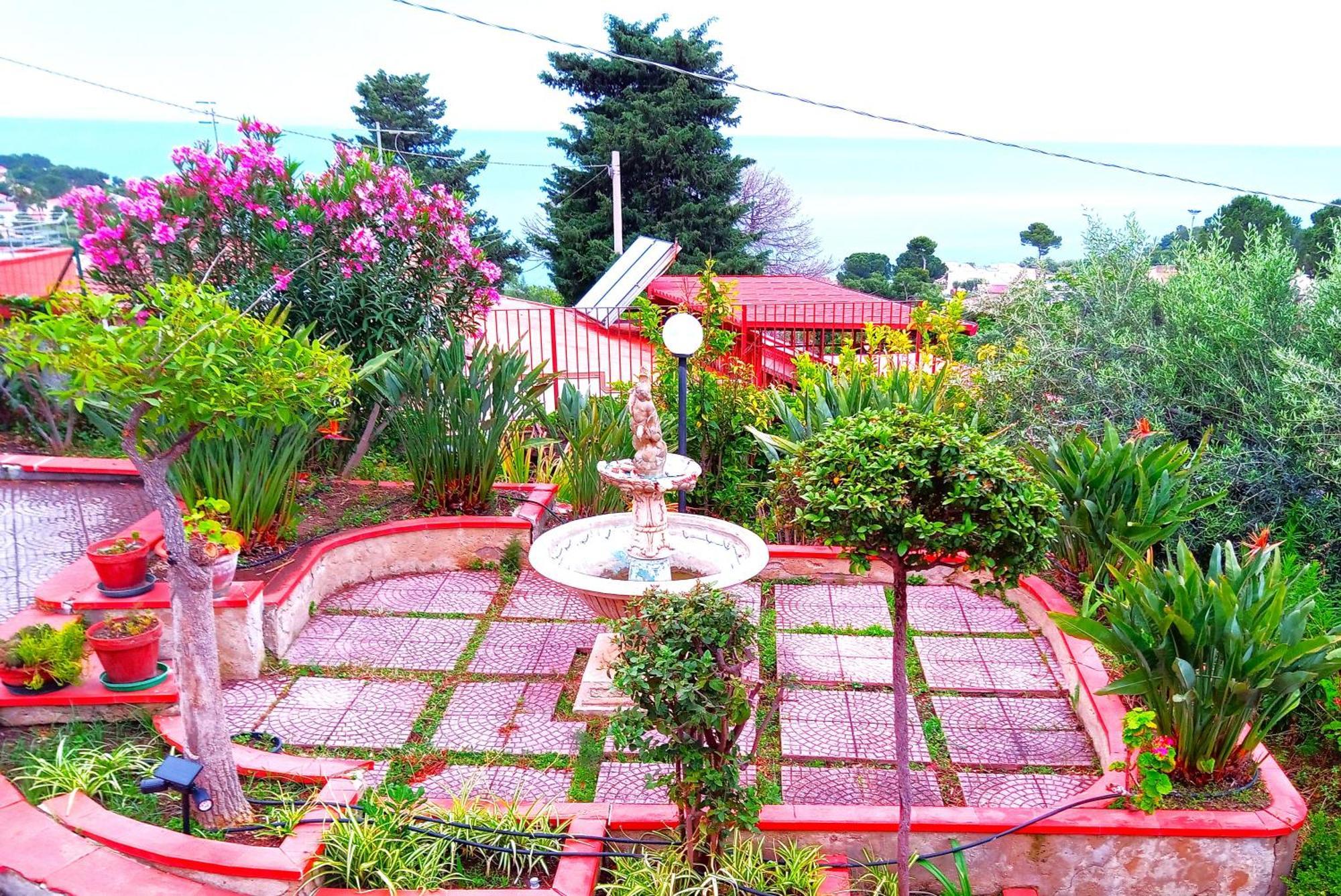Stanza In Villa Con Giardino Vista Mare Cefalú Exterior foto